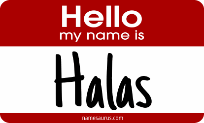Hello my name is Halas png download