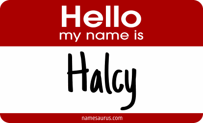 Hello my name is Halcy png download