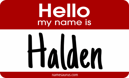 Hello my name is Halden png download