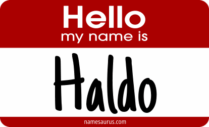 Hello my name is Haldo png download