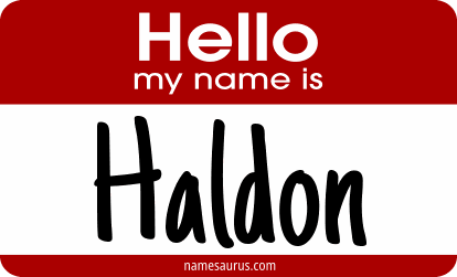 Hello my name is Haldon png download