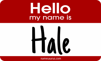 Hello my name is Hale png download