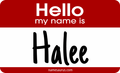 Hello my name is Halee png download
