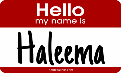 Hello my name is Haleema png download