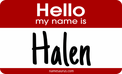 Hello my name is Halen png download