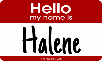 Hello my name is Halene png download