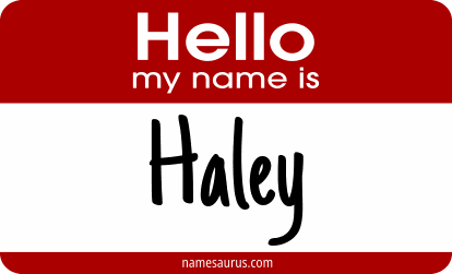 Hello my name is Haley png download