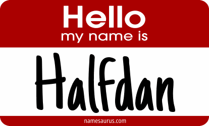 Hello my name is Halfdan png download