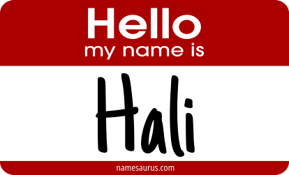 Hello my name is Hali png download
