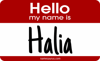 Hello my name is Halia png download