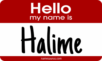 Hello my name is Halime png download