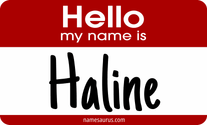 Hello my name is Haline png download