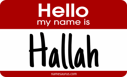 Hello my name is Hallah png download