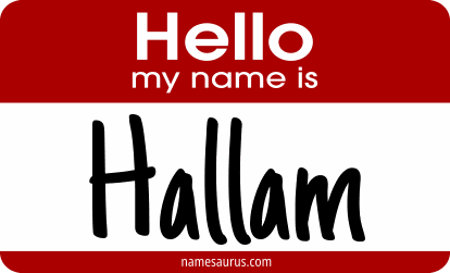 Hello my name is Hallam png download