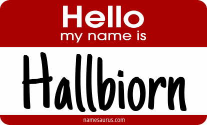 Hello my name is Hallbiorn png download
