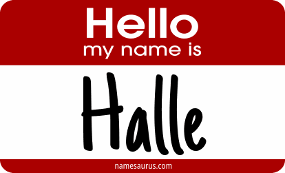 Hello my name is Halle png download