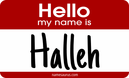 Hello my name is Halleh png download