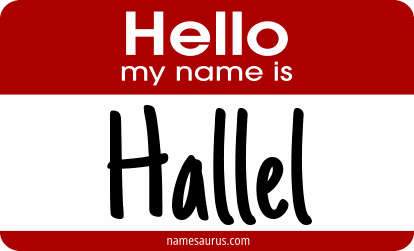 Hello my name is Hallel png download