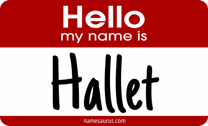 Hello my name is Hallet png download