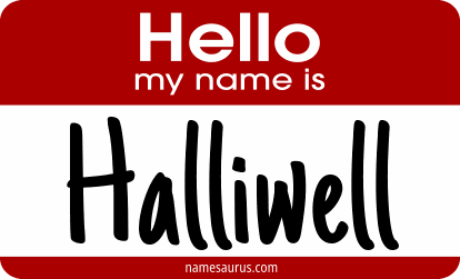Hello my name is Halliwell png download