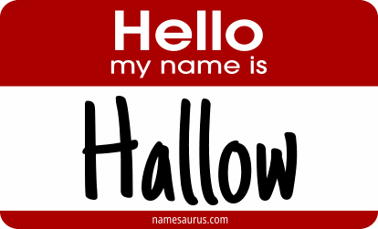 Hello my name is Hallow png download