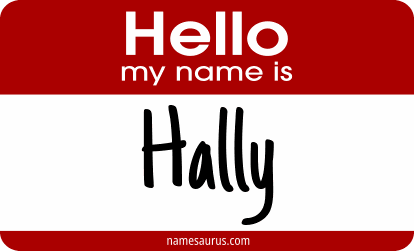 Hello my name is Hally png download