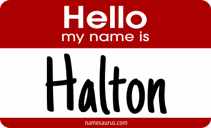 Hello my name is Halton png download