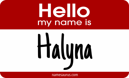 Hello my name is Halyna png download