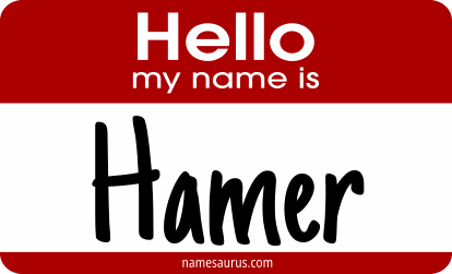 Hello my name is Hamer png download