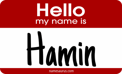 Hello my name is Hamin png download