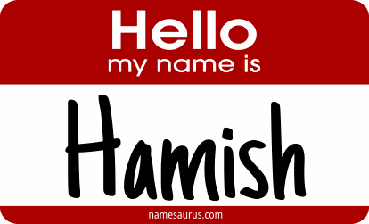 Hello my name is Hamish png download