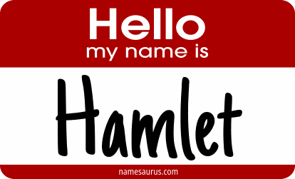 Hello my name is Hamlet png download