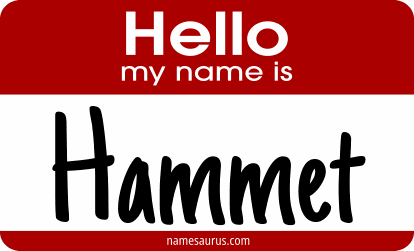 Hello my name is Hammet png download