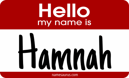 Hello my name is Hamnah png download