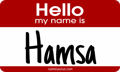 Hello my name is Hamsa png download