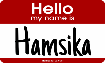Hello my name is Hamsika png download