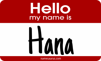 Hello my name is Hana png download