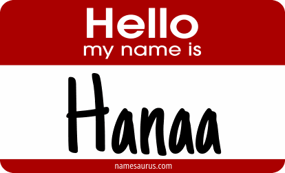 Hello my name is Hanaa png download