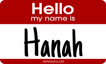 Hello my name is Hanah png download