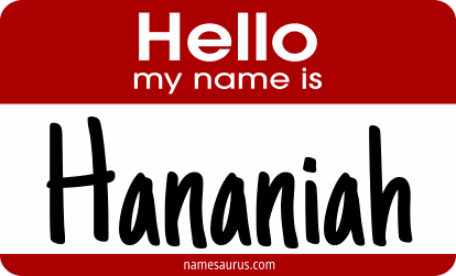 Hello my name is Hananiah png download