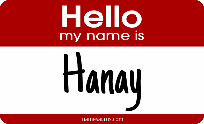 Hello my name is Hanay png download