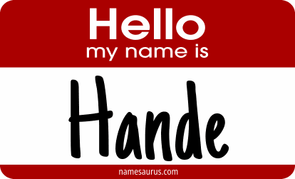 Hello my name is Hande png download