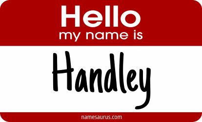 Hello my name is Handley png download
