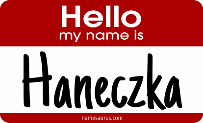 Hello my name is Haneczka png download