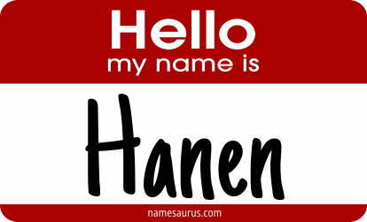 Hello my name is Hanen png download