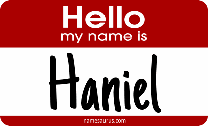 Hello my name is Haniel png download