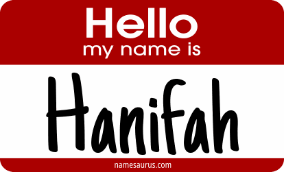 Hello my name is Hanifah png download