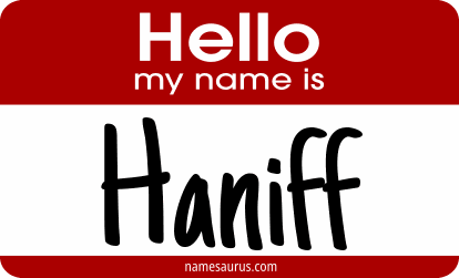 Hello my name is Haniff png download