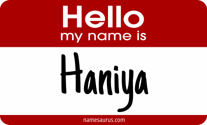 Hello my name is Haniya png download