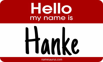Hello my name is Hanke png download